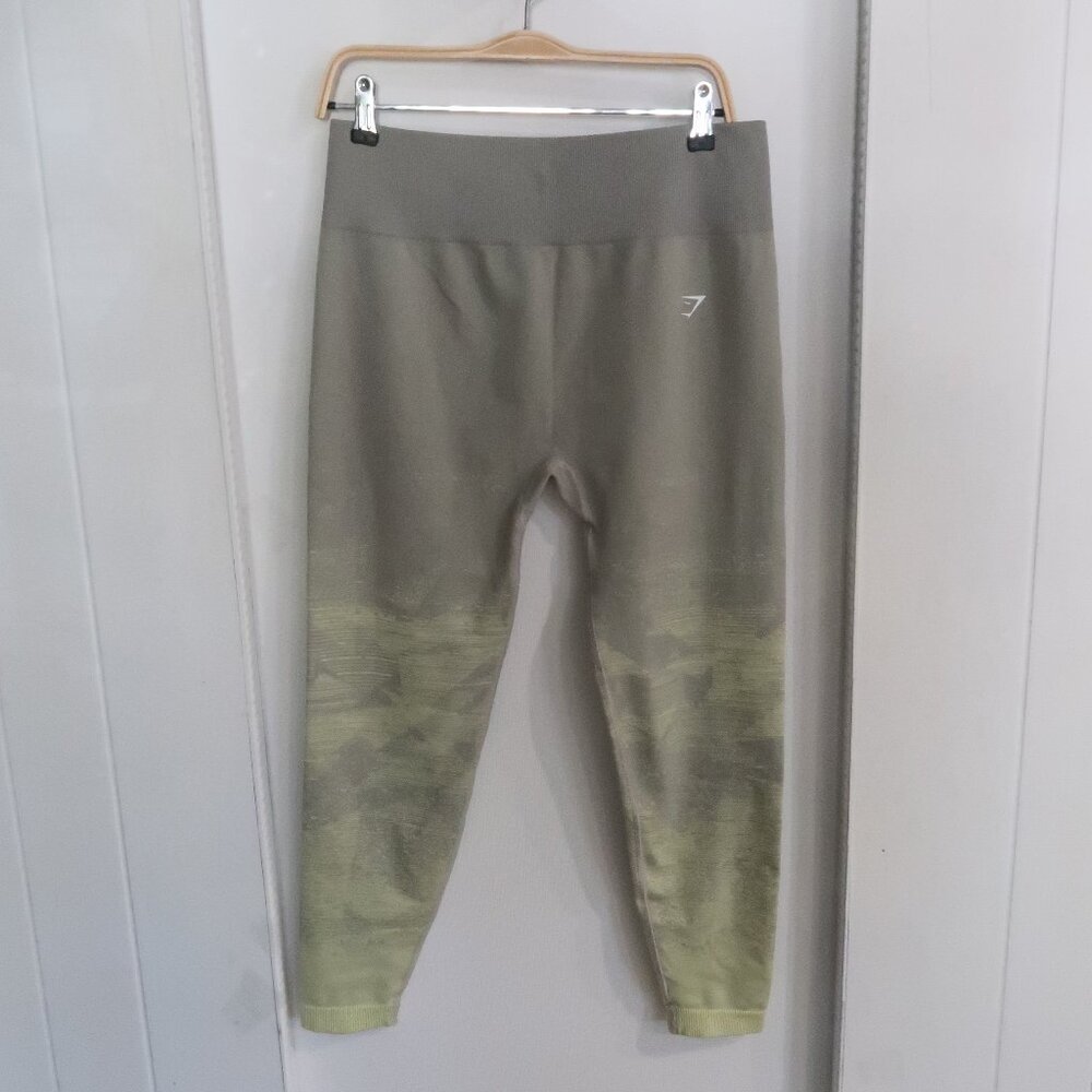 Gymshark Women’s Adapt Ombre Seamless Leggings Size XXL Olive Green Workout Gym